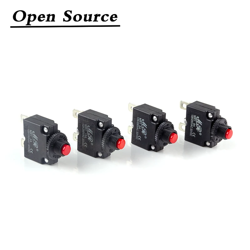 5Pcs Circuit Breaker Overload Protector Switch Fuse 2A 3A 5A 6A 7A 8A 10A 15A 20A circuit breaker