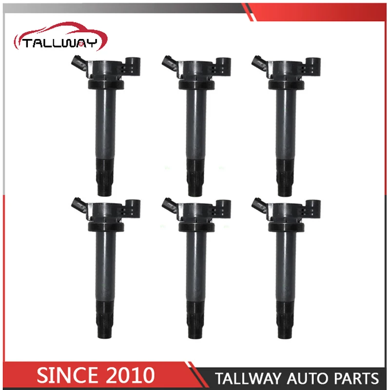 6 шт. катушка зажигания 90919 02246 9091902246 90080 19025 9008019025 для TOYOTA CAMRY HARRIER KLUGER Sienna LEXUS ES330
