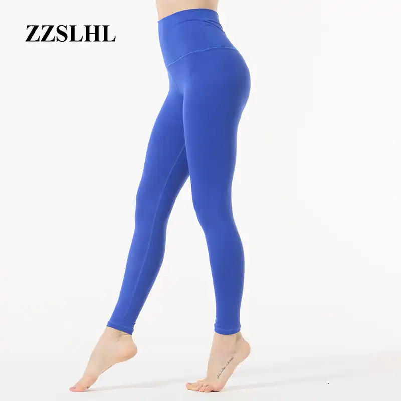 blue athletic leggings