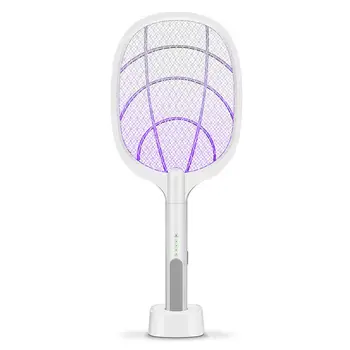 

Electric Anti-mosquito Swatter USB Rechargeable Fly Swatter Anti-mosquito Net Racket For Indoor Outdoor With 6 Ultraviolet LEDs