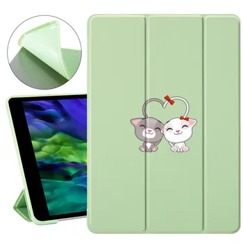 

Couple Cat For ipad 7th generation case Auto Wake UP For 11-in iPad Pro 2020 Case For ipad mini 1 2 3 4 5 For ipad Air 2 Cover