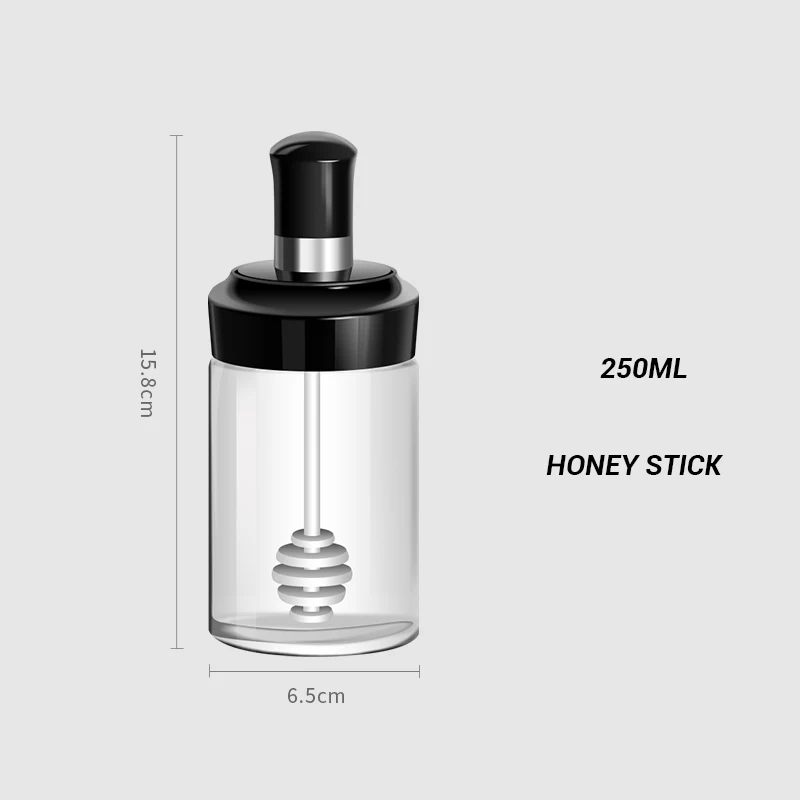 1Honey Stick Бутылочки для приправ, Набор для специй, перца, спреи, соль, ложка меда, палочки, масляная щетка, стержень, кухонные принадлежности для хранения - Цвет: 1Honey Stick