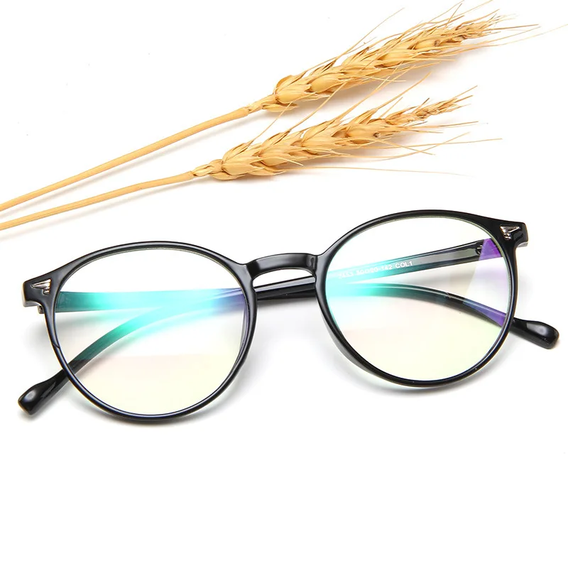 Eyeglasses Frames Myopia Glasses Optical Glasses Retro Plastic Round