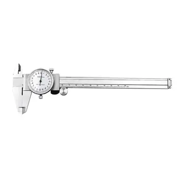 

Dial Calipers 0-150mm/0.02mm Shock-proof Stainless Steel Precision Vernier Caliper Metric Gauge Measuring Tool