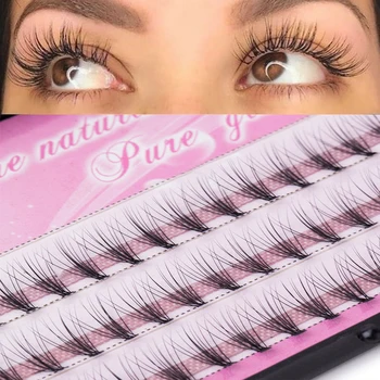 

8-14mm grafted eyelashes natural curling hand-made ladies planting grafted eyelashes false eyelash extensions