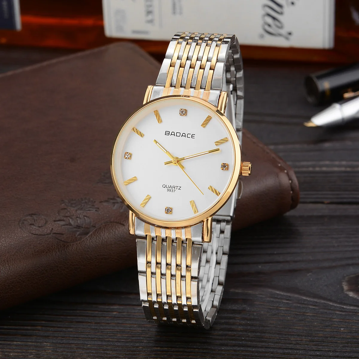 REVIEW TOP SELLER  Badace Baode City Casual Simple Diamond-embedded Watch Men Couples Top Grade Watch