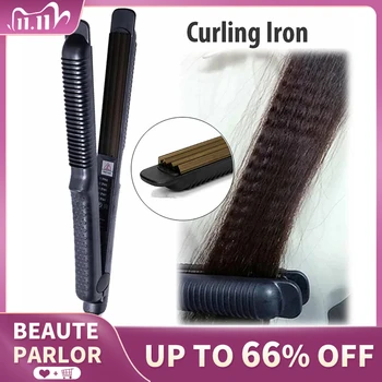 

Crimper Corrugation Hair Curling Iron Hair Curling Wave Corrugation Waver Tongs For Corn Plate Curling Wand Hair Styling Tools