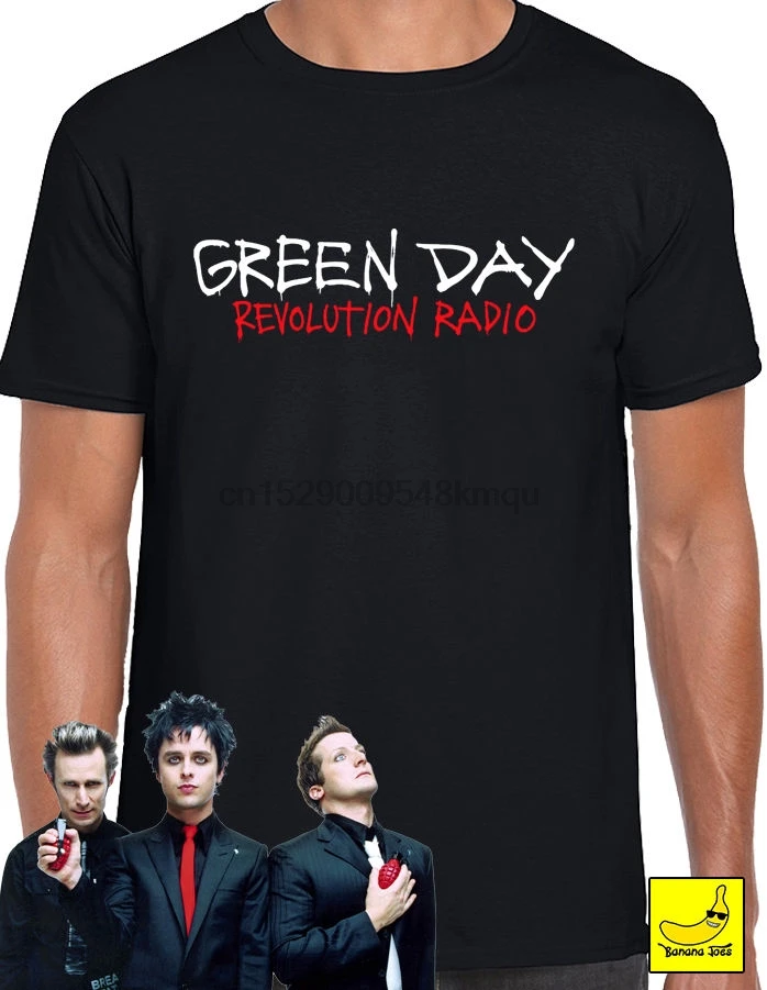 Футболка Green Day Revolution Radio удобная повседневная футболка с короткими рукавами 2019 |