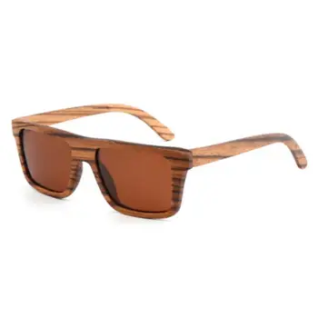 

BerWer 2020 New zebra Wood Sunglasses Women/Men bamboo Sun Glasses zebra Wooden Frame glasses