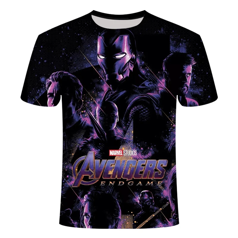 

3D Print T-Shirt 2019 New Marvel Avengers 4 Superhero American T-shirt Cosplay T-Shirt Men's New Summer Fashion T-Shirt