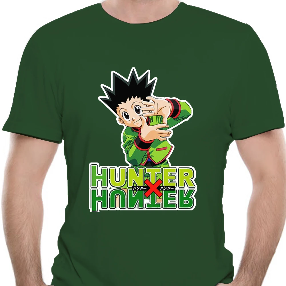 Белая хлопковая Мужская футболка Hunter X Gon Freecss с логотипом Аниме Манга LBGT Хорватия