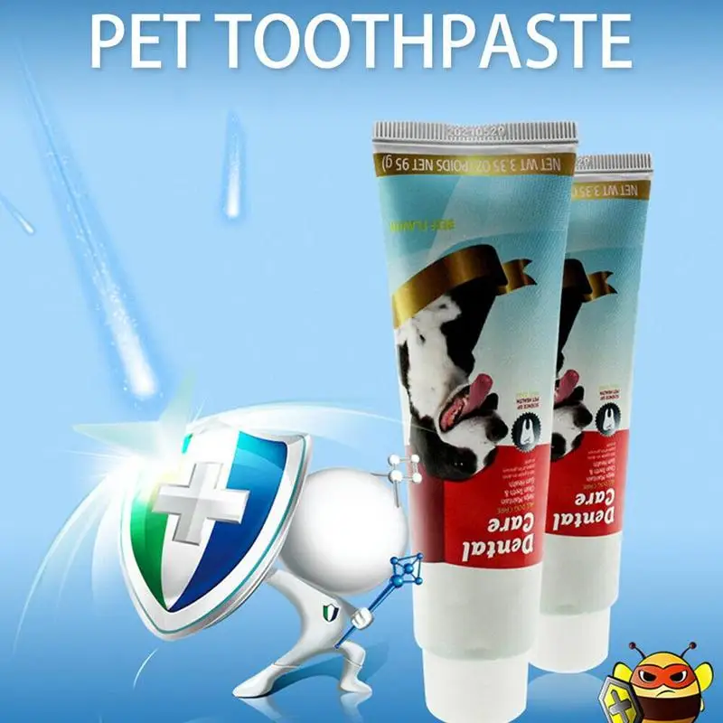 Pet Dog Teeth Cleaning Supplies Dog Healthy Edible Toothpaste for Oral Cleaning and Care 95g Pet Dental Care