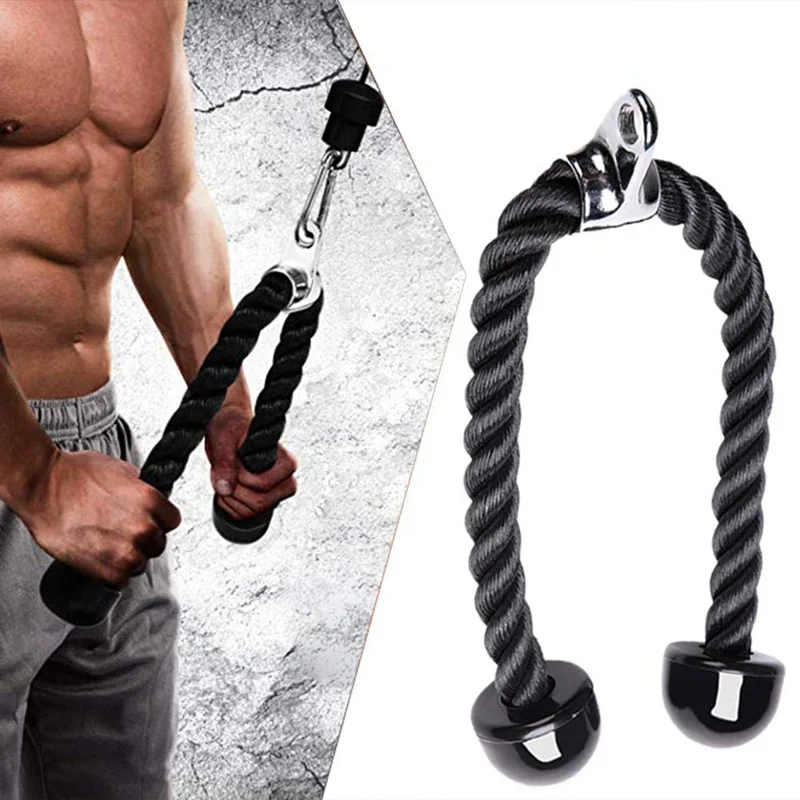 Cable Machine Attachments Tricep Rope D-Handle Cable Pully Optional for Gym Fitness Equipment Weight Lifting Workout Accessories