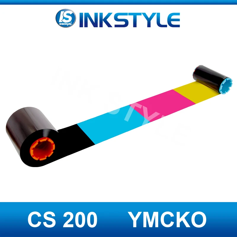 2 шт./лот Универсальный Hiti CS-2 YMCKO полнопанельная цветная лента 400 печать для Hiti CS200 CS200e CS220 карты принтера
