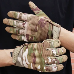 Gants de course antidérapants pour hommes, équipement de protection pour motocyclette, de cyclisme, de Sports de plein air tactiles, tactiques 
