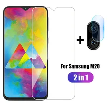 2 in 1 Front Tempered Glass+ Camera Len Film For Samsung Galaxy M20 M 20 M Protective Glass For Samsung M20 SM-M205FN/DS Glass