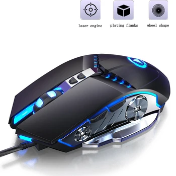 

Wired Colorful Gaming Mouse Sound/Silent Mechanical Mouse USB Connection Mause 3200DPI laptop accessories for PC laptop desktop
