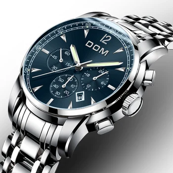 

TEENRAM Mens Sports Watches Business tainless Steel Watch Quartz Wristwatches Waterproof Clock Man Luxury relogio masculino