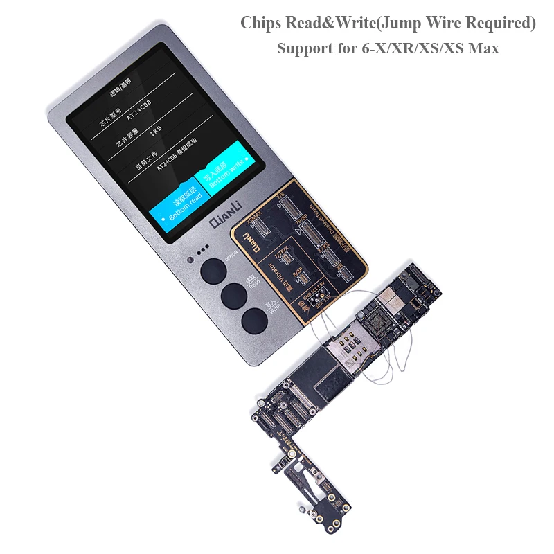 ЖК-дисплей Экран EEPROM Фоточувствительный Цвет ремонт программист для iPhone XR/XS MAX/X/8/8 P вибрации данные чтения и записи