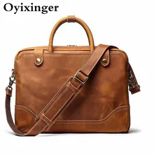 Best Price High Quality Men Business Briefcase Crazy Horse Genuine Leather Handbag Male 15.6 Inches Laptop Bags Bandolera Hombre Sac Homme Best Price High Quality Men Business Briefcase Crazy Horse Genuine Leather Handbag Male 15.6 Inches Laptop Bags Bandolera Hombre Sac Homme
