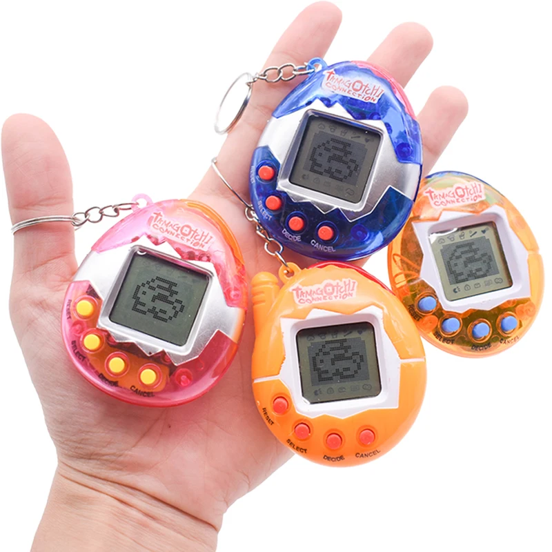 

Tamagochi Virtual Pet Electronic Pets Toys 7 Colors 49 Animals In One Box Nostalgic Kid's Toys With Key chain Christmas Gift