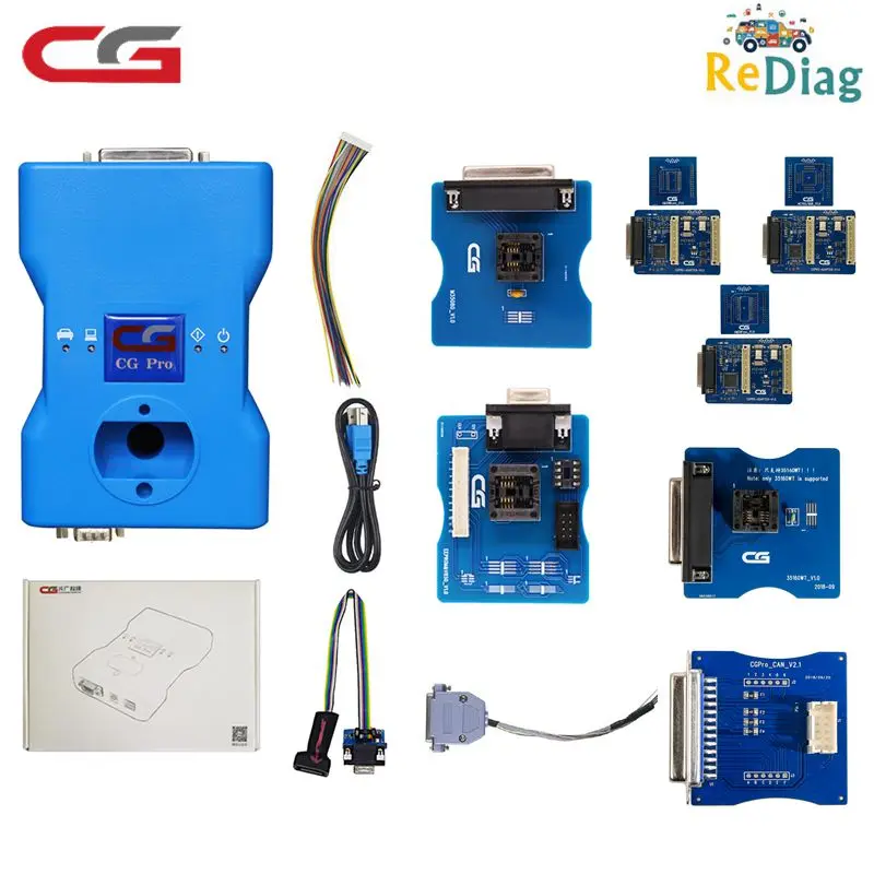 

Original CGDI CG Pro 9S12 For BMW Key Programmer Next Generation of CG100 CG-100 For Freescale Full Version All Adapters