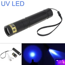 SecurityIng  UV Flashlight 365nm Ultra Violet USB Rechargeable Purple Lights for Carpet Pet Urine Detector Catch Scorpions
