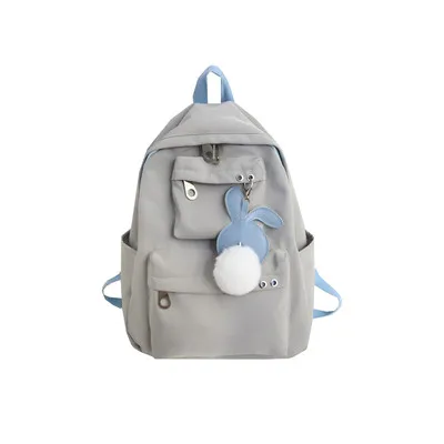 Japanese Harajuku girls backpack Korean version of sweet little fresh high school students backpack female travel backpack - Цвет: gray