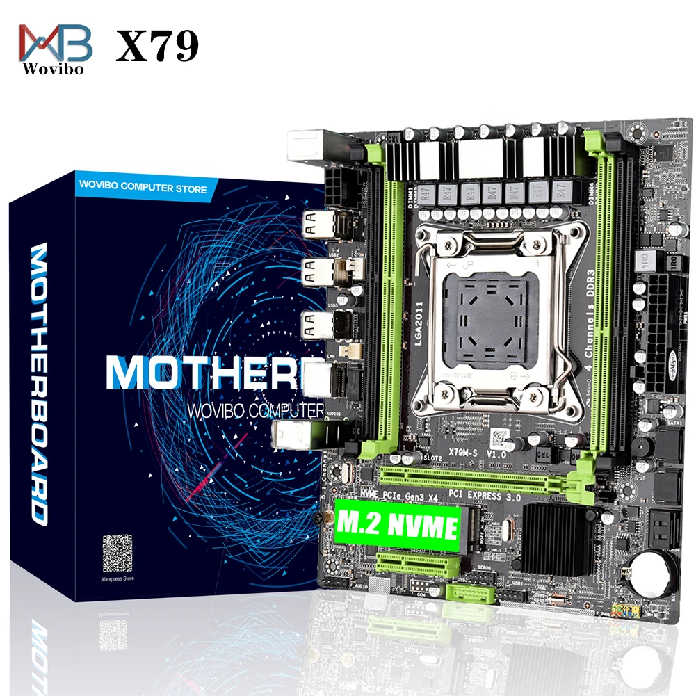 Материнская плата для настольного сервера X79 материнская LGA 2011 REG ECC RAM память Intel I7