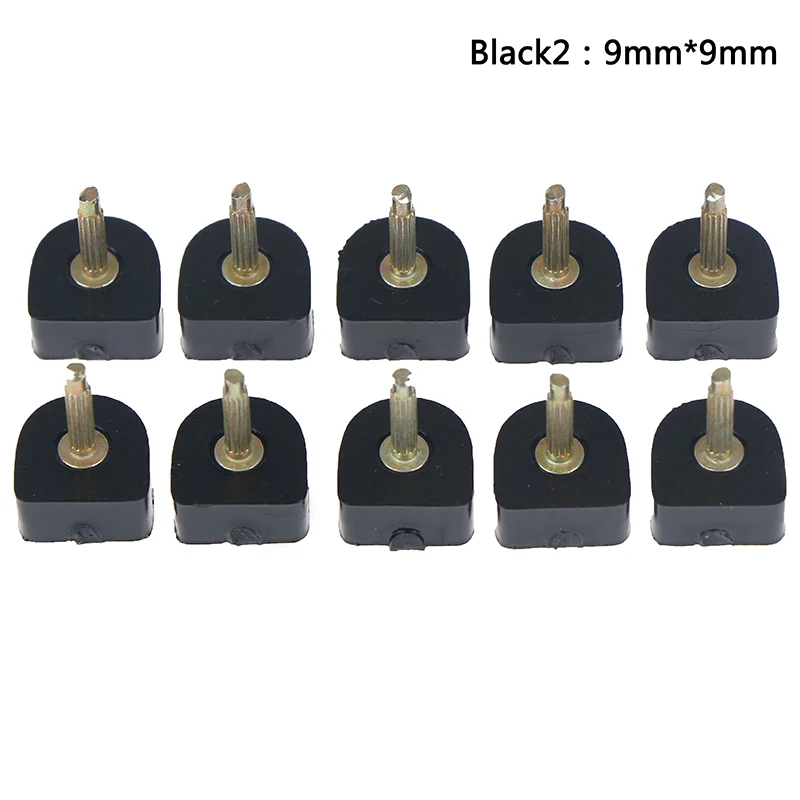 Black 9x9mm 10 шт.; туфли на высоком каблуке для женщин; туфли на высоком каблуке с наконечниками; штифты для подъёма; Сменные штифты для защиты каблука; 5 пар - Цвет: Black 9x9mm
