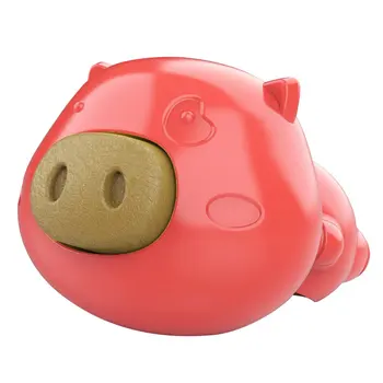 

Cute Pig Licking Sugar Dog Toy Neutral Rubber Molar Cake Toy Resistant Educational Toy Pet Supplies 1 Set