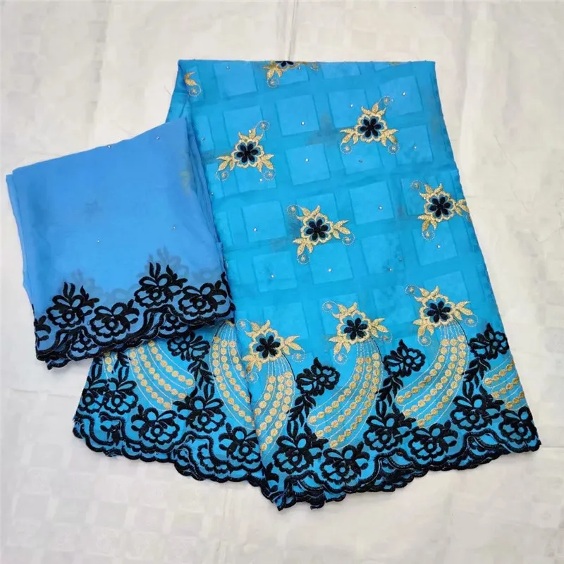 

Swiss voile lace in Switzerland high quality 5+2 Swiss lace fabric newest Dubai beads lace African French fabric 2019 14L072905
