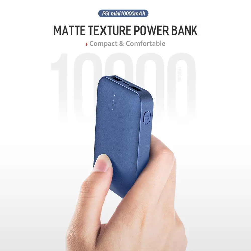 Портативное зарядное устройство ROCK 10000 мАч USB быстрая зарядка для Xiaomi портативное
