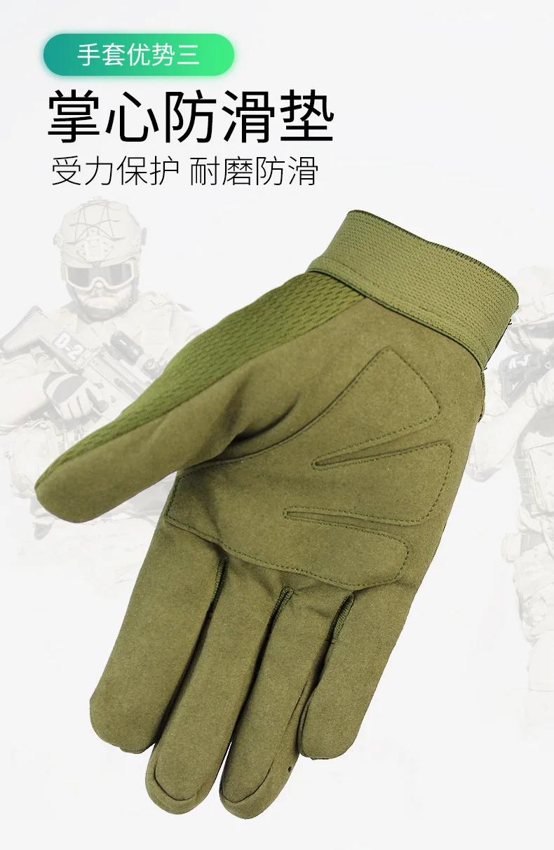 Cycling Gloves Bike Gloves All Finger Mountain Bike Outdoor Gloves Fitness Climbing Warm Gloves