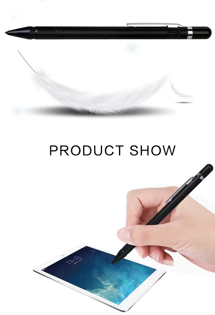 Touch-Screen Stylus-Pen Pencil Tablet Capacitive Active Smart-Phone Digital Pen 1.45mm Fine Point Copper Tip Touch Stylus Metal