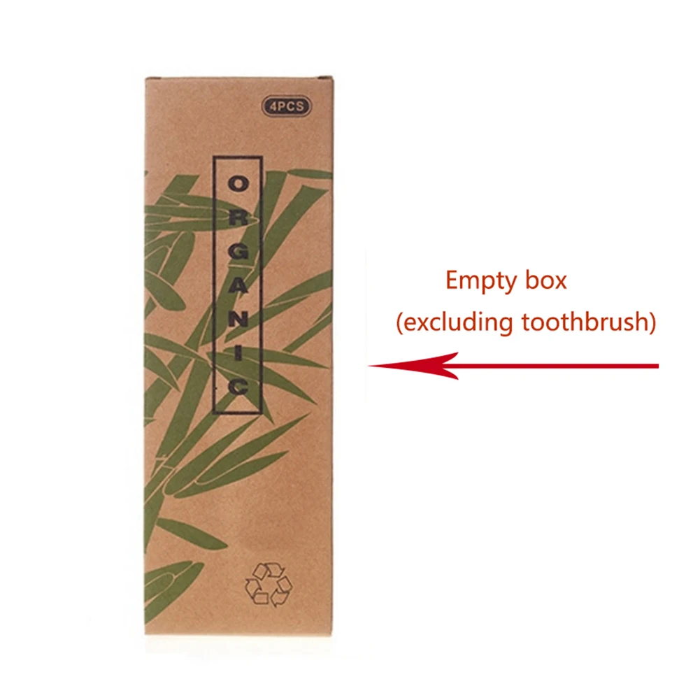 Коробка для зубных щеток из бамбукового угля взрослых коробка крафт бумаги