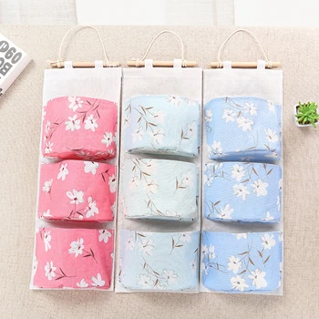 

Wall Hanging Storage Bag Cloth Sundries Closet Door Organizer Toys Container Pocket Save Space Home Stuff Organiser Rangement