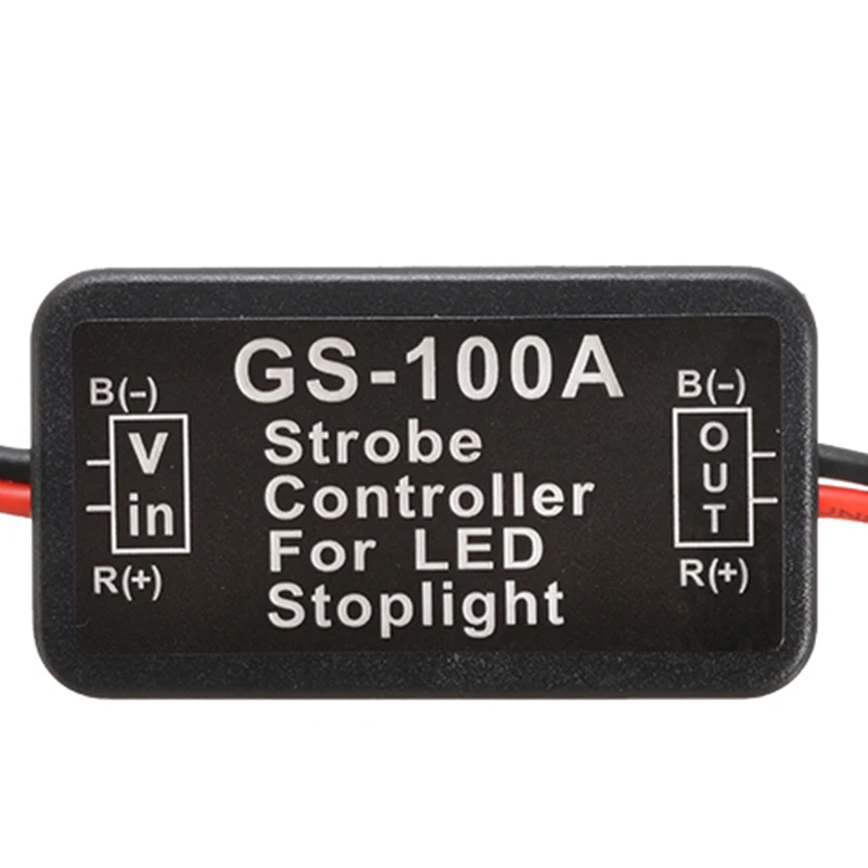 2Pcs Car Strobe Controller Brake Light Flasher Module Flashing Back Rear Brake Light LED Flash Tail Stop Accessories