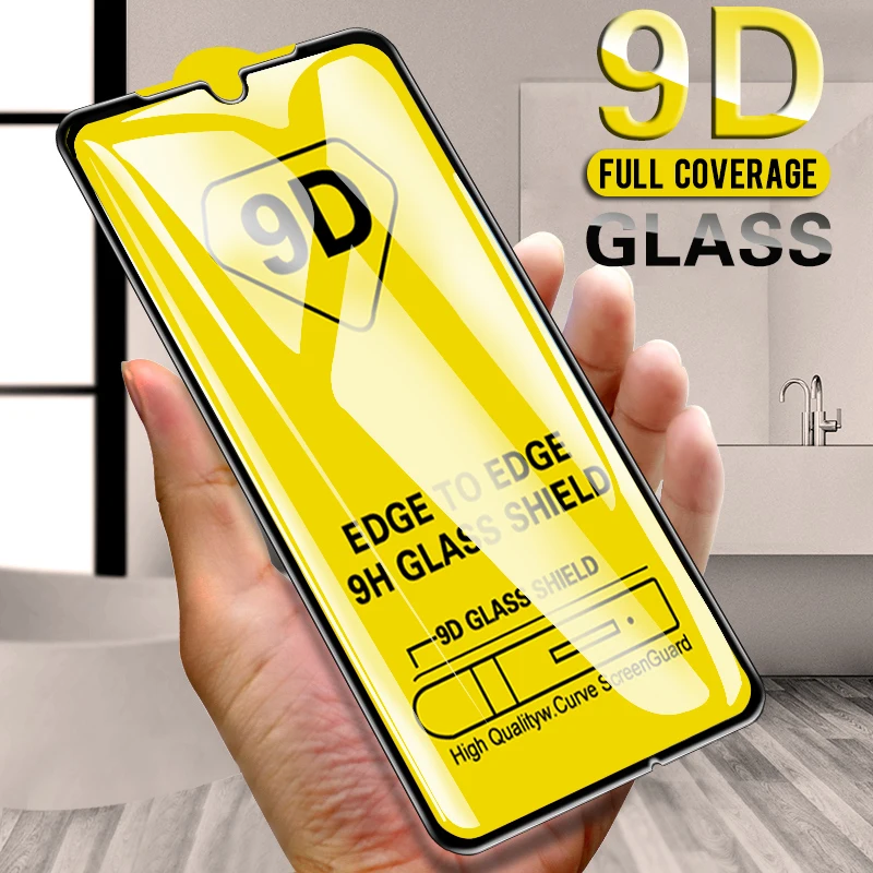 9d full gule protective glass for huawei y9 prime 2019 screen protector on huwei huaweii y5 lite y6 y7 2018 trmep glas | Мобильные