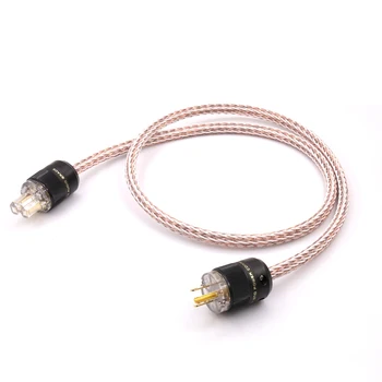 

HIFI 12TC Power Cable 6N OCC Hifi Power Cord with US Plug for Amplifier DVD Mulitimedia