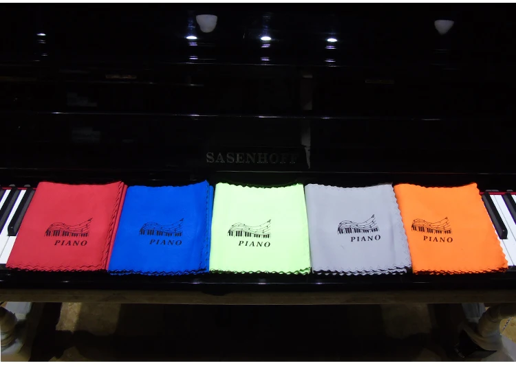 Modern Fine Fiber Piano Cover Towel Wavy Edge 88 Key Electric Piano Electronic Keyboard Cloth Dust Cover Piano Decoration