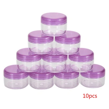 

Convenient Face Cream Container Plastic Travel Bottle Portable Lotion Containers 10pcs Mini Refillable