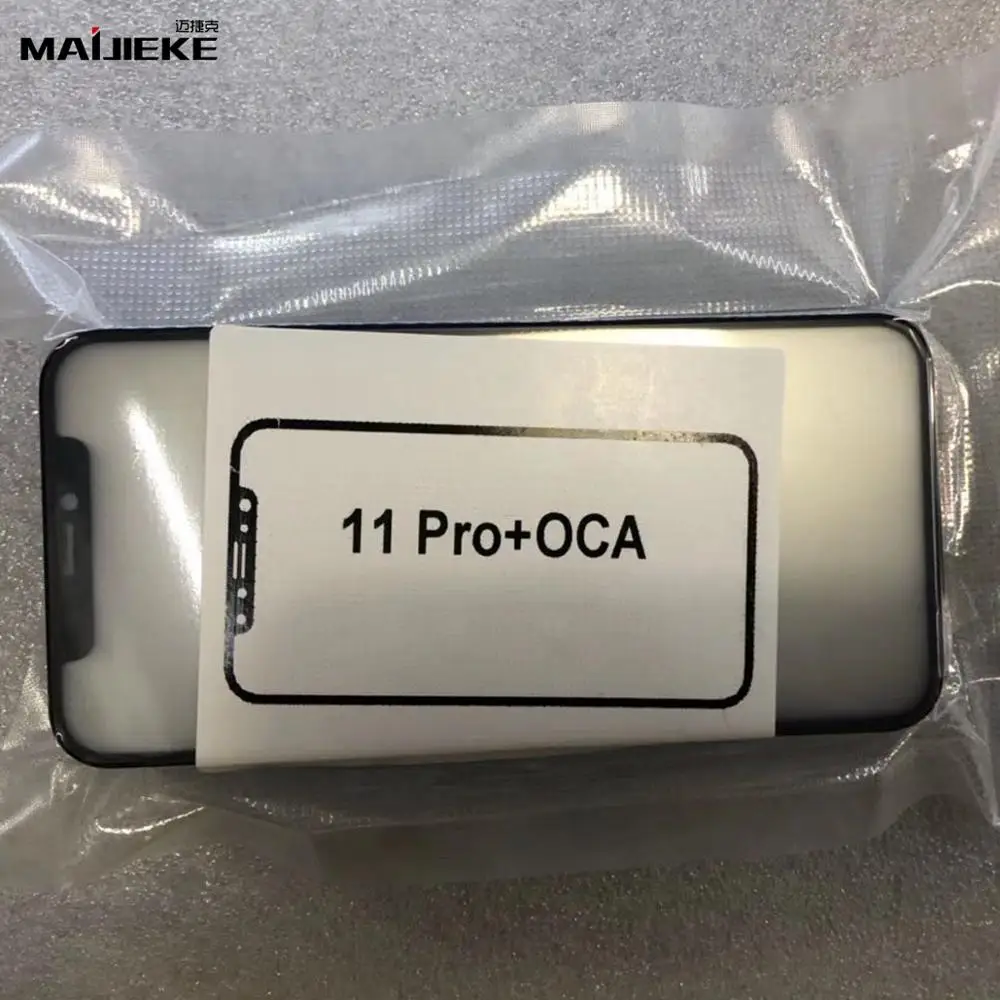 For iPhone 11pro 5 шт. передняя внешняя стеклянная панель+ OCA для iPhone 11 pro max крышка сенсорной панели запасные части для iPhone 11 pro замена стекла - Цвет: For iPhone 11pro