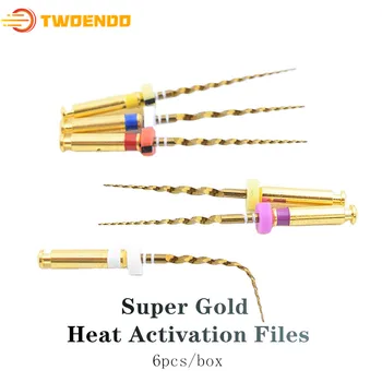 

Dental 21mm Super Gold Niti Heat Activation Endo Flexible Files Engine Use