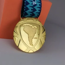 2016 - 21 Copa Argentina America Champions Medal European Cup Medal World Cup Replica Medals With Ribbon Fans Souvenir Gift