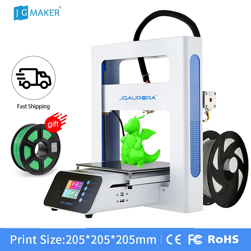 Набор для сборки 3D-принтера JGMAKER A3S быстрая сборка большой размер печати 205x205x205 мм