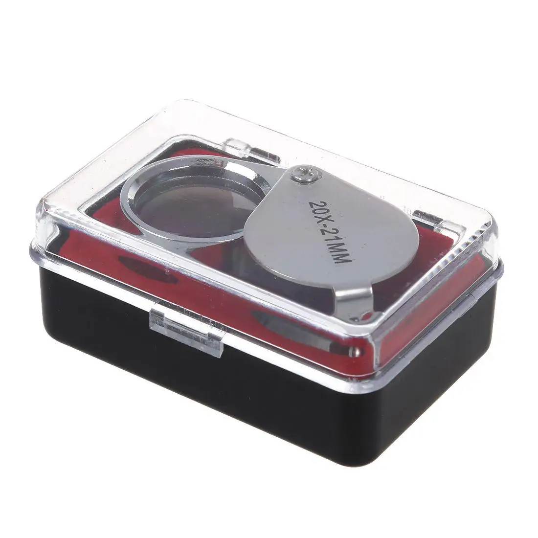 

Mini 30X Glass Magnifying Magnifier Jeweler Eye Jewelry Loupe Loop 30*21mm Triplet Jewelers Eye Glass