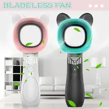 Aliexpress - Summer Mini Portable Cartoon USB Powered Wireless Bladeless Fan Personal Cooler 3 Speed Level Cooling Products for Girl/Boy