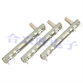 

Slide potentiometer 7.5 cm RS60112A600N stereo volume fader 10KA * 2 shaft length 15MM