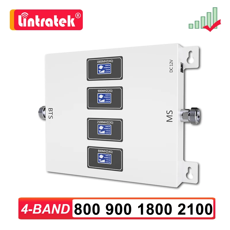 Lintratek 800 900 1800 2100 Cellphone Amplifier 2G 3G 4G Signal Booster GSM DCS WCDMA LTE Band 20 800mhz Cellular Repeater dd Lintratek 800 900 1800 2100 Cellphone Amplifier 2G 3G 4G Signal Booster GSM DCS WCDMA LTE Band 20 800mhz Cellular Repeater dd